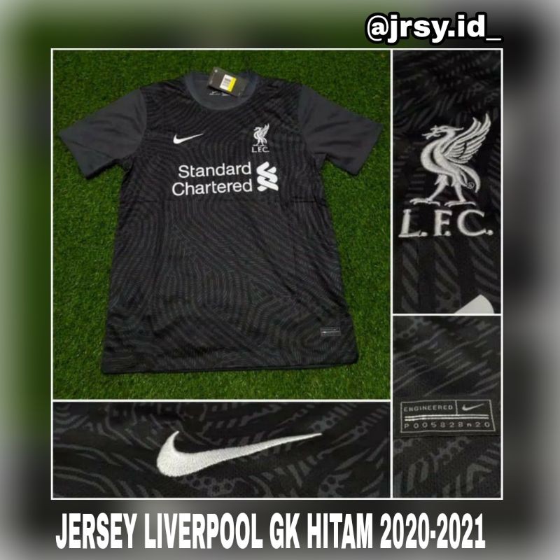 JERSEY BOLA LIVERPOOL GK KIPER HITAM 2020-2021