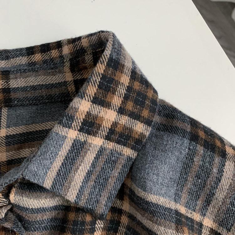 Janson Oversize Shirt Premium Cotton Kemeja Wanita Kotak Kotak Super Adem Busui Friendly-8