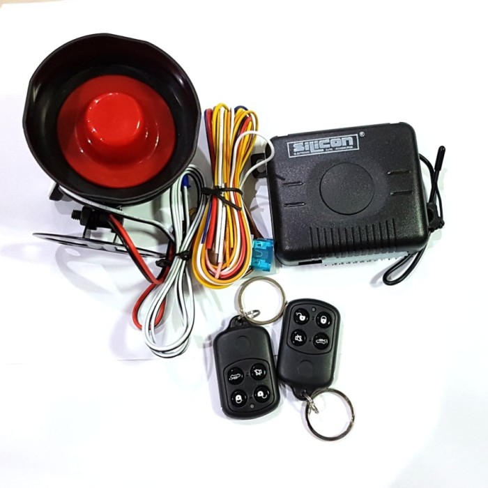 Alarm Remot Kunci / Alarm Mobil Model Remot 4 Tombol Silicon
