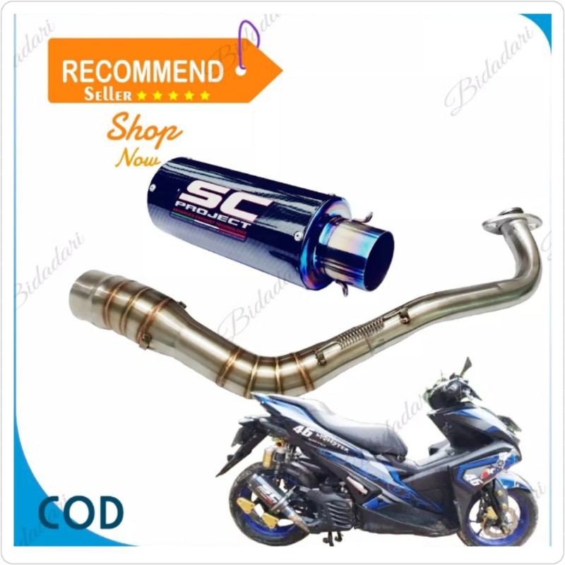 Knalpot sc project carbon nmax-aerox-lexi-pcx knalpot racing sc project knalpot racing matic