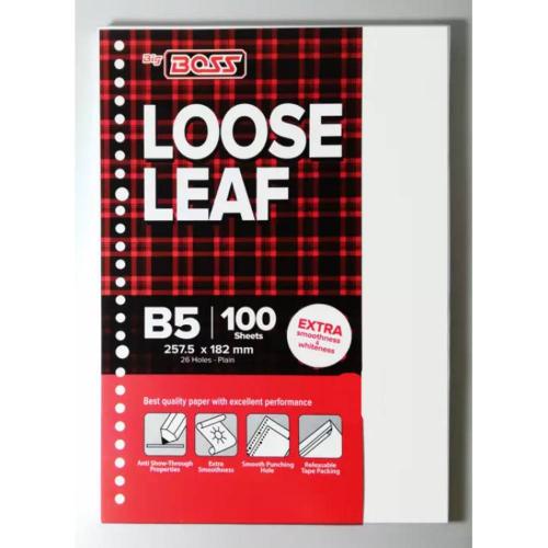 

Loose Leaf B5 100 Lembar Big Boss POLOS Murah [INSHOP]