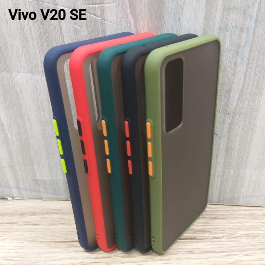 Softcase Vivo V20 se Casing Matte Dove Bumper Silikon Warna Hard Case Dove Vivo V20se