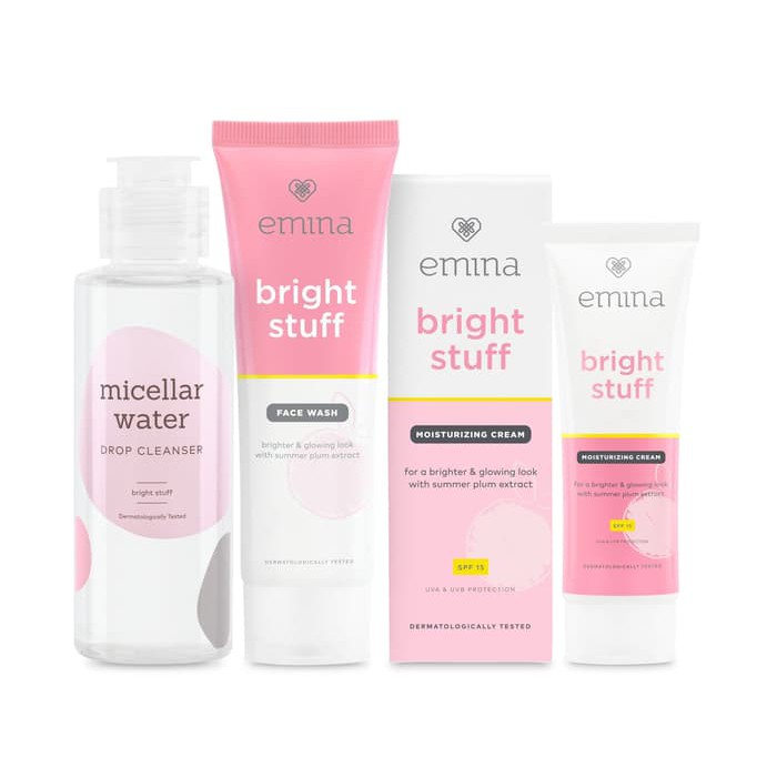 ★ BB ★ EMINA Micellar Water Drop Cleanser – Bright Stuff 100ml (PINK)