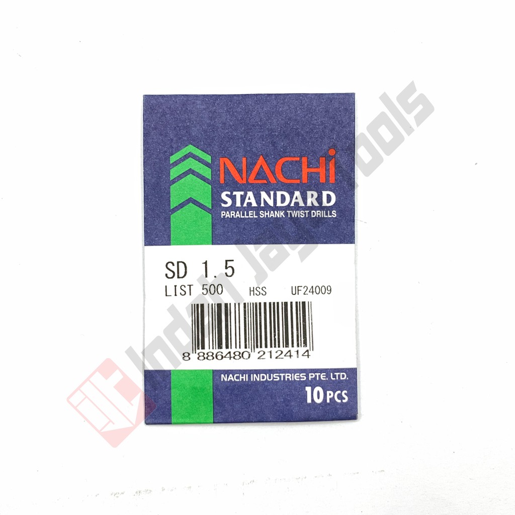 NACHI Mata Bor Besi 1 1.5 2 2.5 3 3.5 4 4.5 5 mm HSS ORIGINAL ASLI