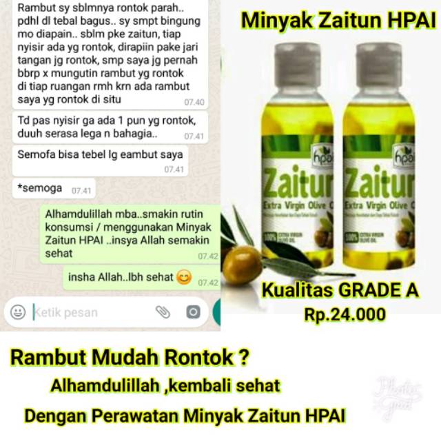 Minyak Zaitun Hni Hpai Extra Virgin Olive Oil Untuk Kesehatan Wajah Rambut Kulit Dan Bibir Shopee Indonesia