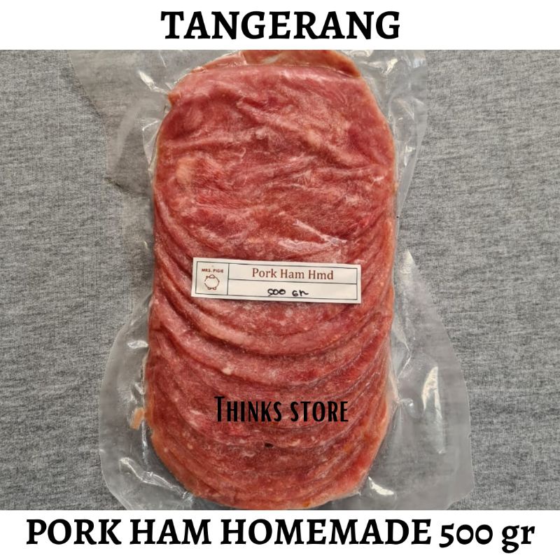 

Pork Smoked Ham Homemade - Ham Babi Asap Original Bali 500gr