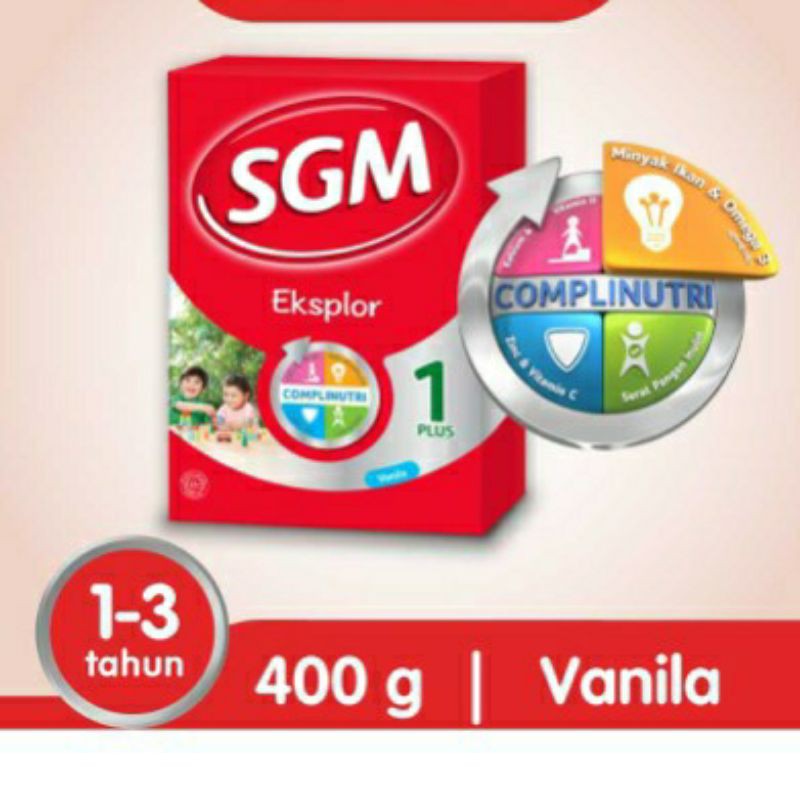 Susu SGM Eksplor 1 + 400 gram Rasa Madu dan Vanila