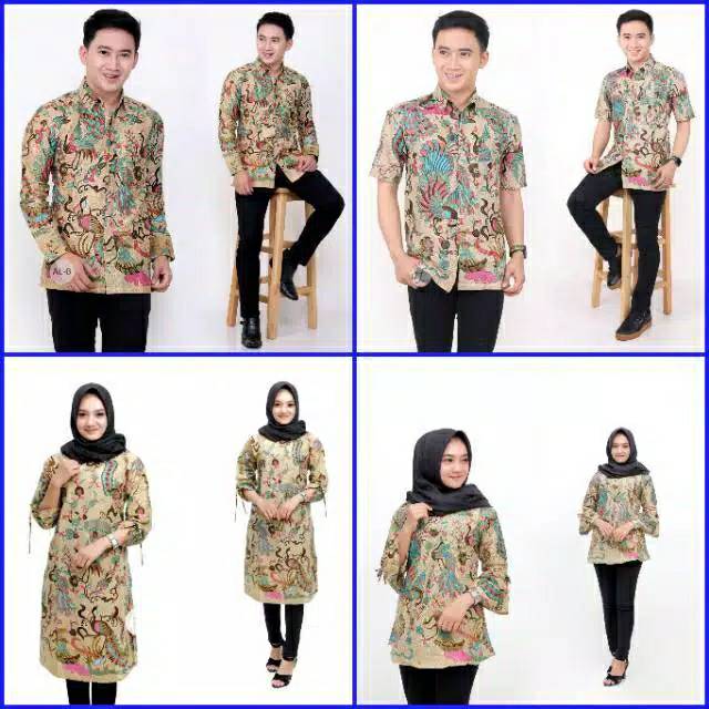 Maura Couple - Sania Ruffle Batik Couple Ori Ndoro Jowi Pabrik Batik