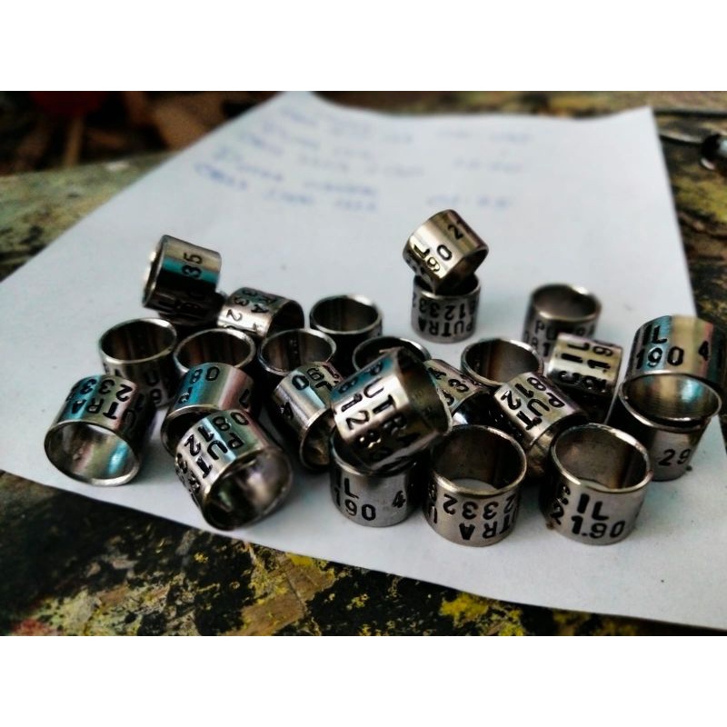 ring/cincin. baja. merpati. model ketrok/gedrik