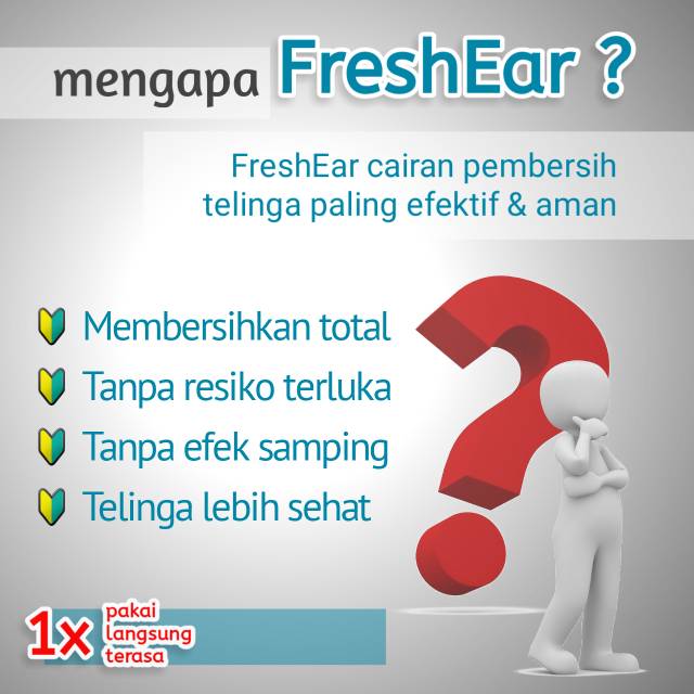 FRESH EAR : OBAT PEMBERSIH TELINGA EFEKTIF DAN AMAN ( EAR CLEANER )