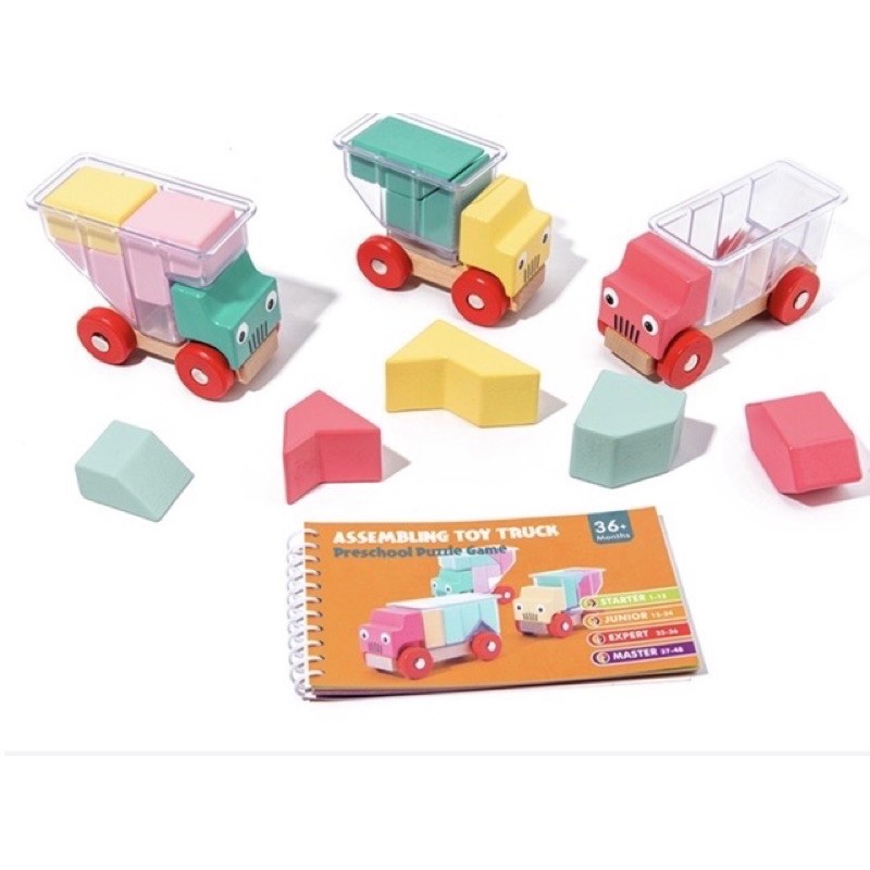 Trucky 3 smart games alike - assembly toy truck - mainan edukasi anak - hadiah anak cowok anak cewek