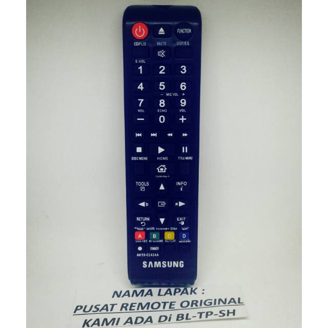 REMOTE REMOT DVD SAMSUNG HOME THEATER AH59-02424A GRADE ORIGINAL