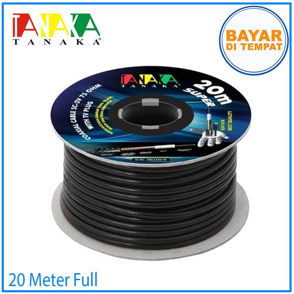 KABEL ANTENA 5C PATEN 20M TV PLUG TANAKA SUPER for lcd led 20 meter full