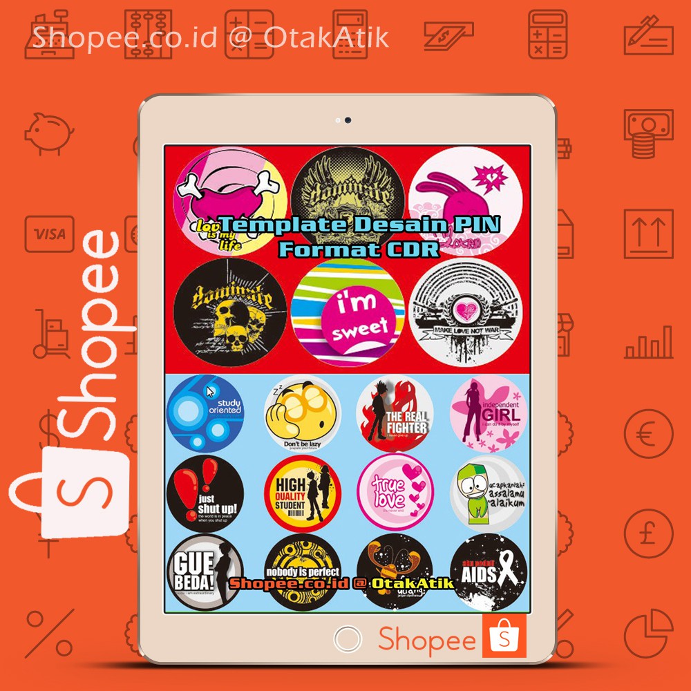 600 Template Desain Undangan Siap Edit Format CDR Shopee Indonesia