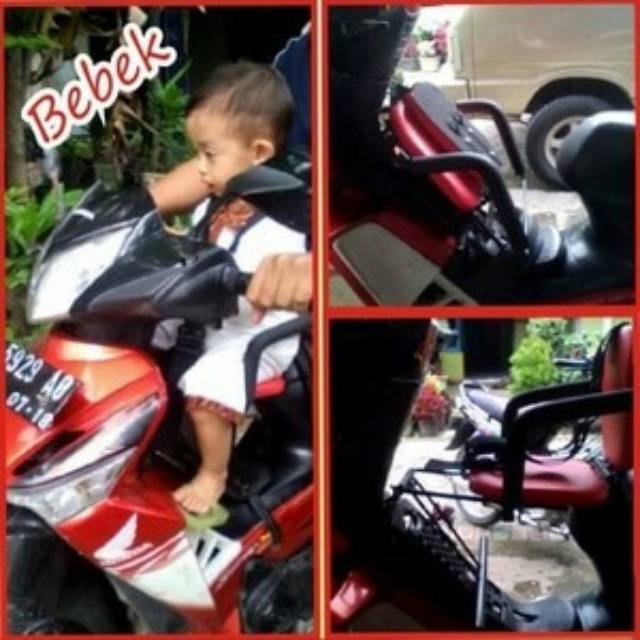 Kursi tambahan motor Besi / kursi anak bebek