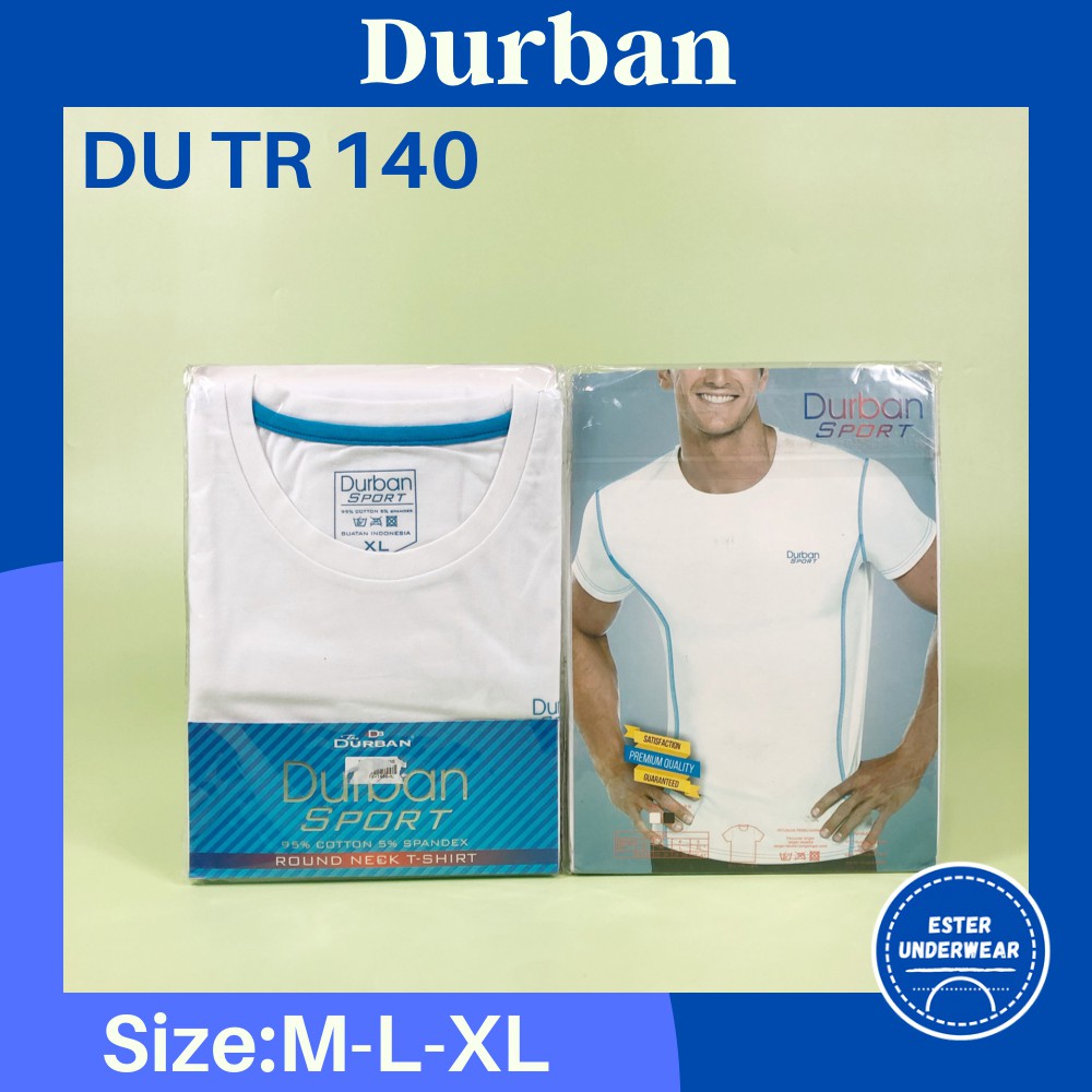 Kaos Oblong DURBAN SPORT DU TR 140 B/W ISI-1PCS