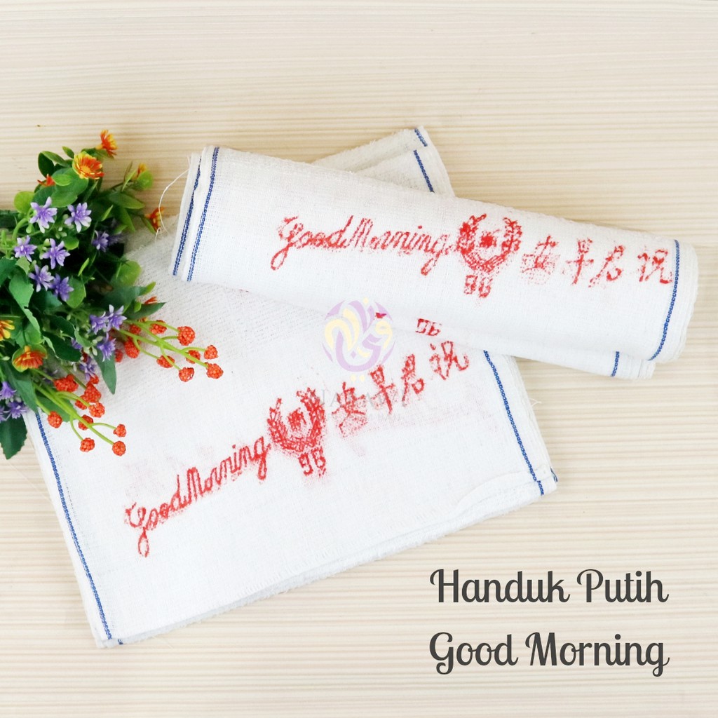 Handuk Good Morning Handuk Wajah Handuk Olahraga Perlengkapan Haji dan Umroh