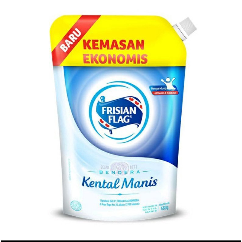 

TERMURAH!!! Susu Kental Manis Frisian Flag Pouch 545gr EXPIRED 2023