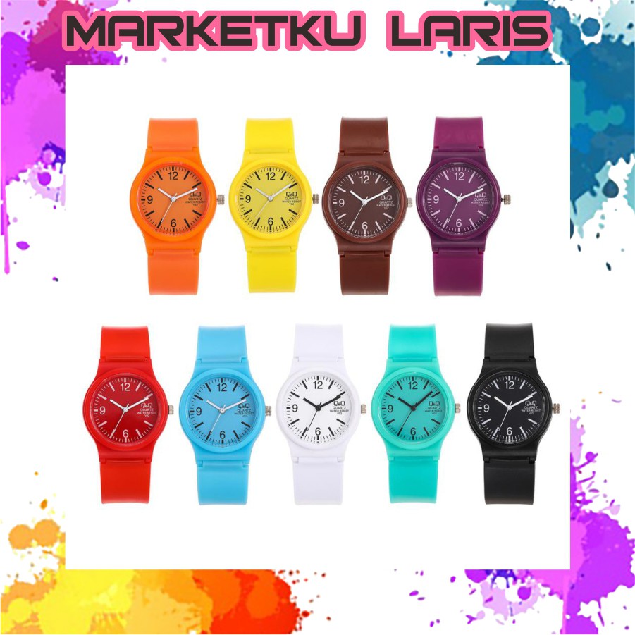 MKL - JAM TANGAN QQ QUARTZ WATER RESIST FASHION UNISEX MURAH IMPORT COD JT013