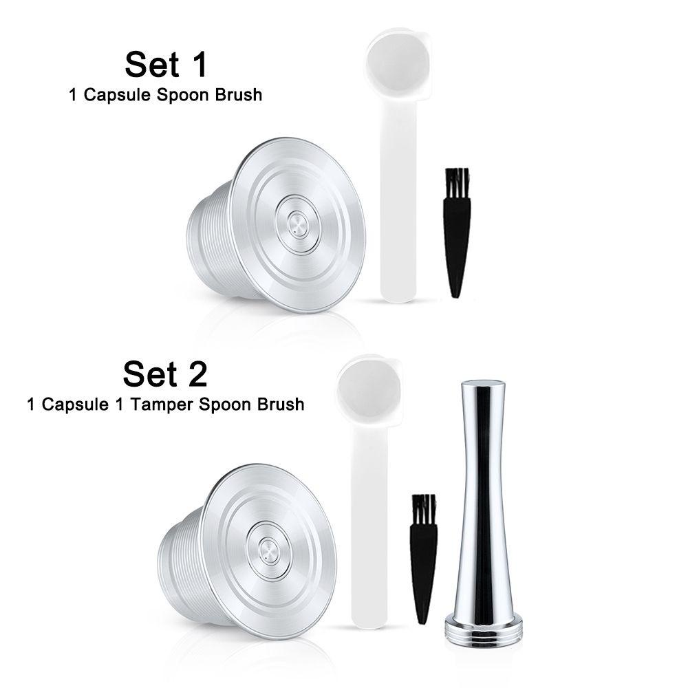 Solighter Coffee Capsule Bar Stainless Steel Kopi Espresso Crema Maker Reusable Pods