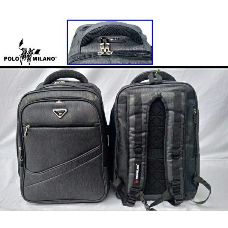 RANSEL LAPTOP USB POLO MILANO BEST SELLER TERLARIS TERMURAH