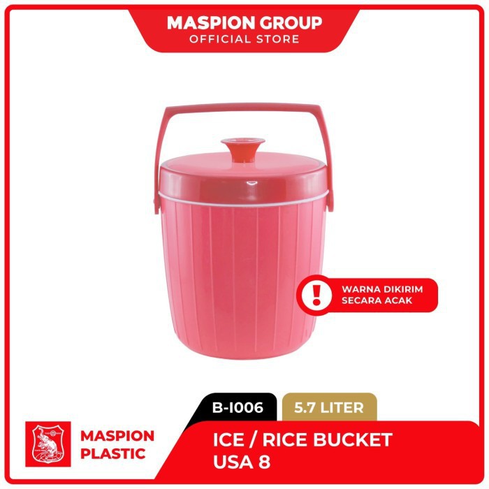 MASPION USA 8 Liter -  Ice / Rice Bucket / Termos Nasi 8 Liter