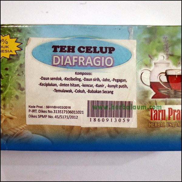 

Teh Celup Herbal Daun Diafragio