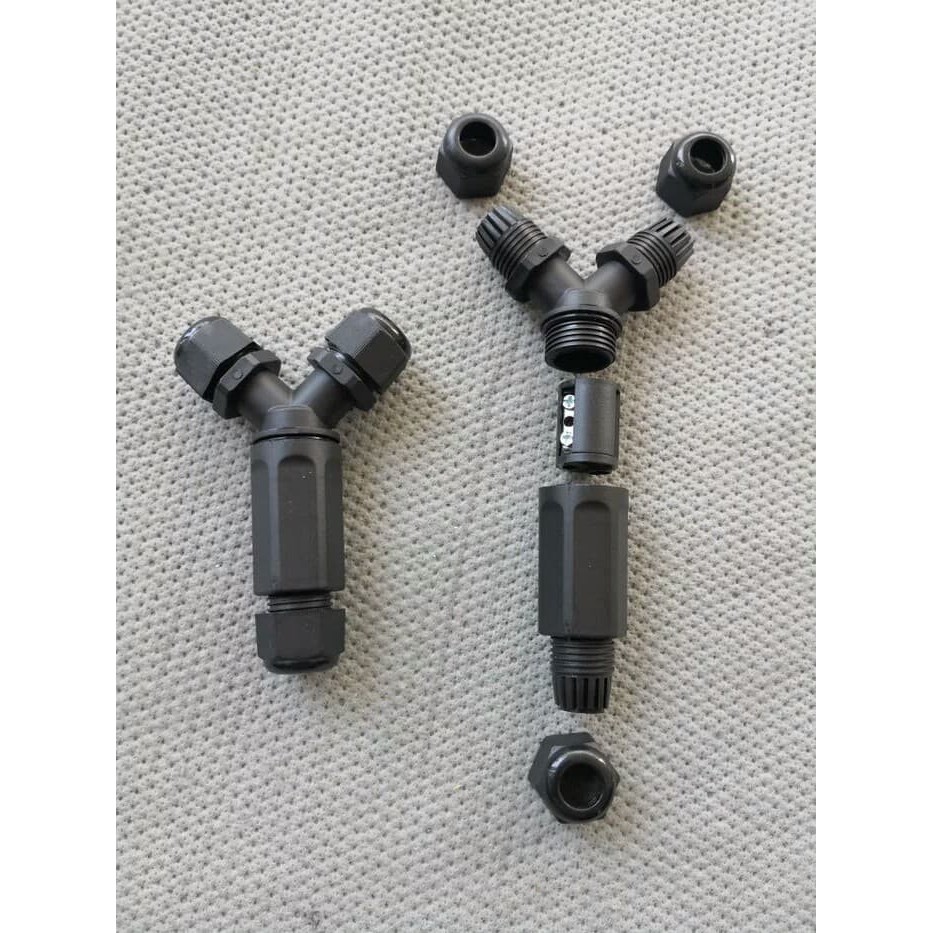 sambungan kabel waterproof ip68 2lampu