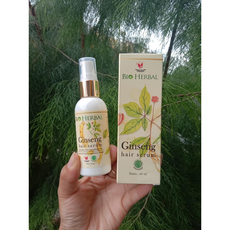 KINDSTORE❤ | BIO HERBAL HAIR SERUM GINSENG SERUM RAMBUT ANTI RONTOK / HAIR SERUM  RAMBUT  / SERUM RAMBUT RONTOK