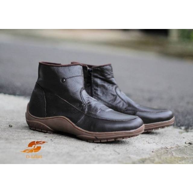 Sepatu D-island 246 Zipper Boots / sepatu kulit