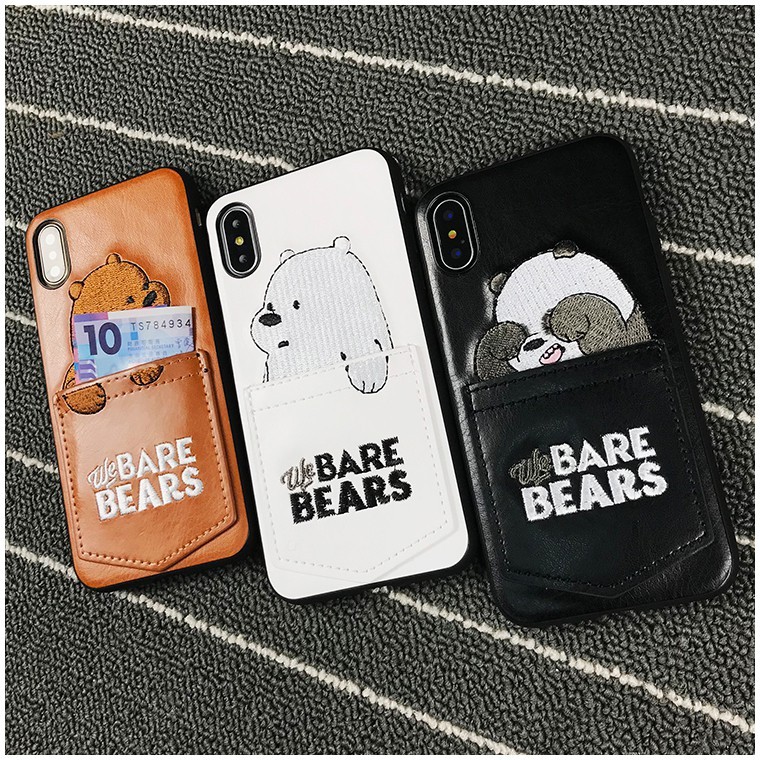 Casing IPhone 11 Pro Max HP 6 6s 6Plus 6sPlus 7 7Plus 8 8plus X XR XS XSMAX Motif We Bare Bears