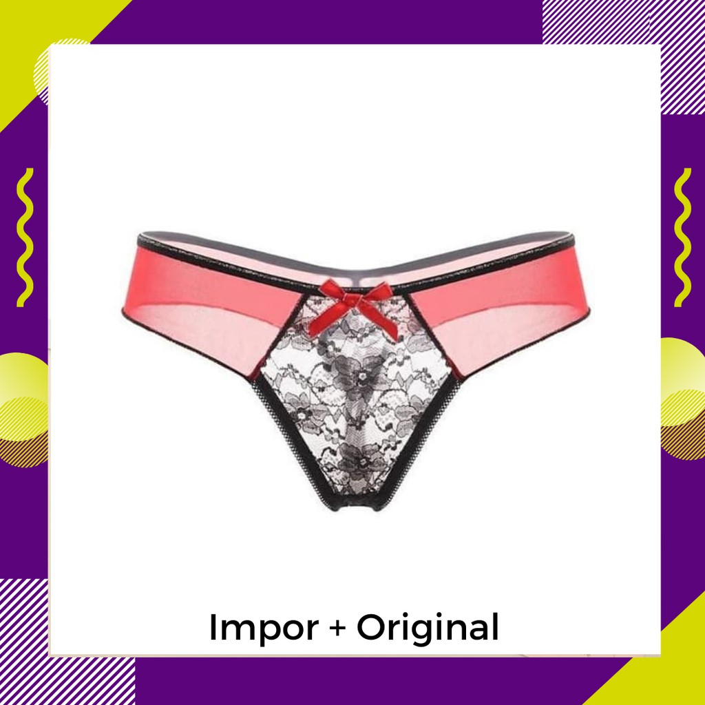 Celana Wanita G String / Celana Dalam Wanita Sexy Transparan Lace g string Rendah pinggang C206