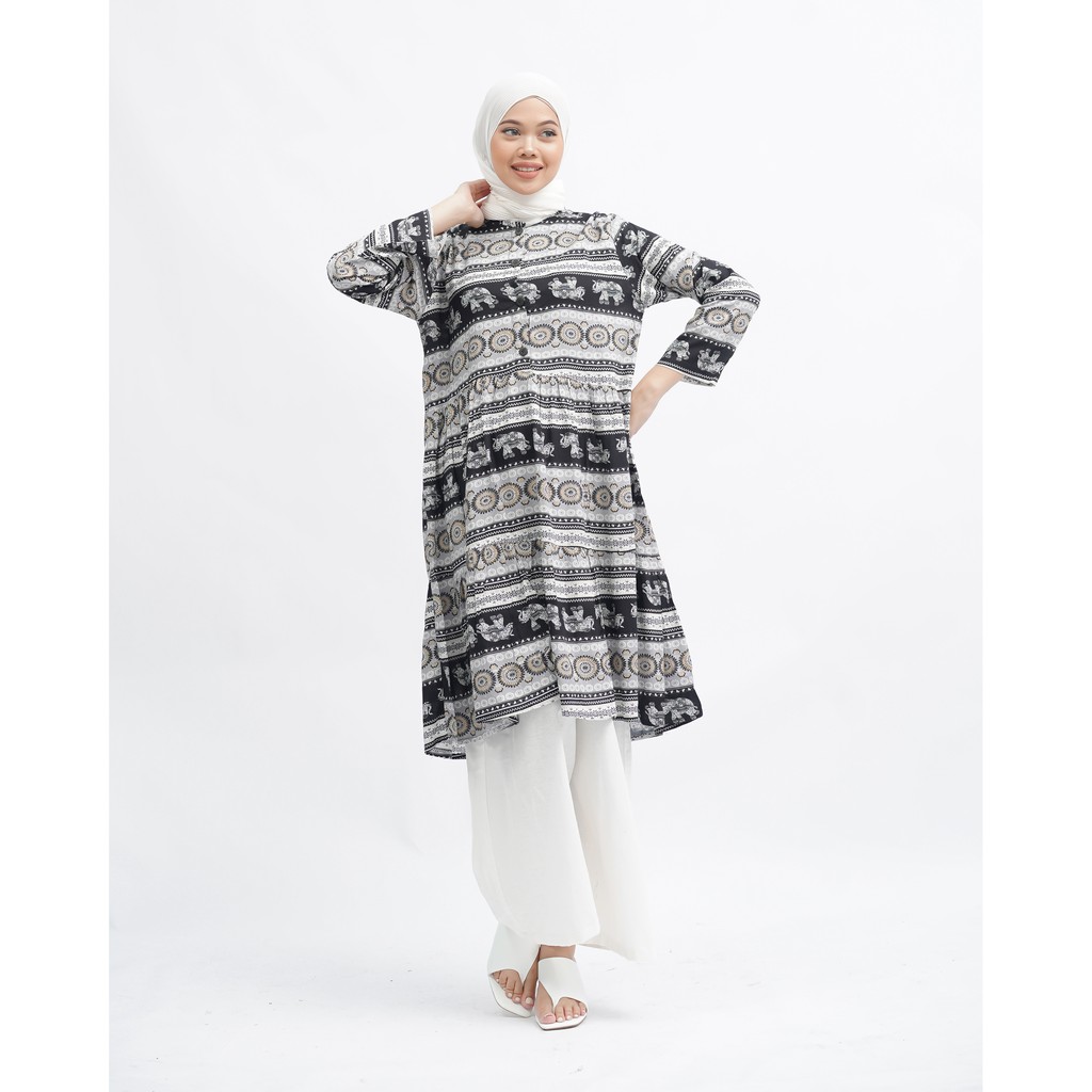 TUNIK BASIC SOLA KATUN RAYON MOTIF PREMIUM TUNIC B065