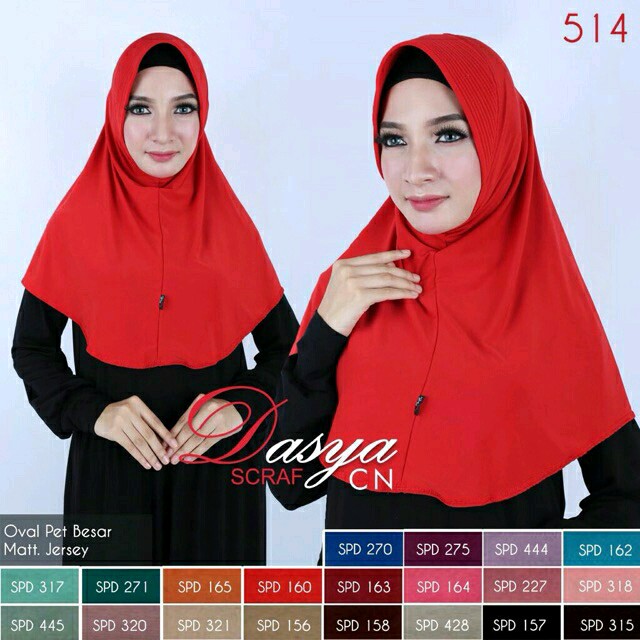 Warna Part 2 Kerudung Dasya Non Serut - Kerudung Bergo Dasya - Kerudung Bergo Oval Dasya-5
