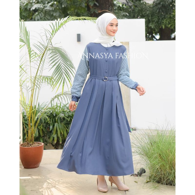 Gamis Mix tulle by ANNASYA FASHION