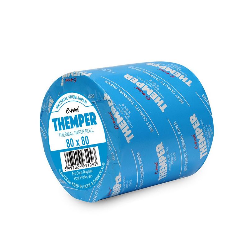 

Thermal Paper Roll 80x80 Themper eprint kertas kasir roll kertas thermal