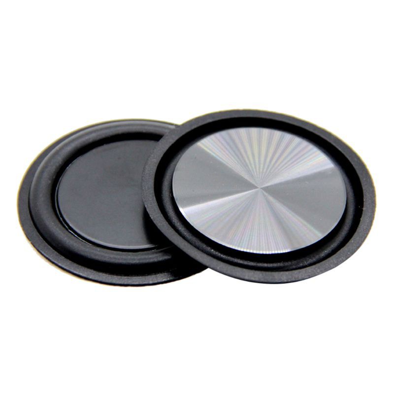 btsg 2PCS Rubber Metal Low Frequency Passive Bass Radiator Speaker Diaphragm Auxiliary Strengthen Woofer Vibration Membranes
