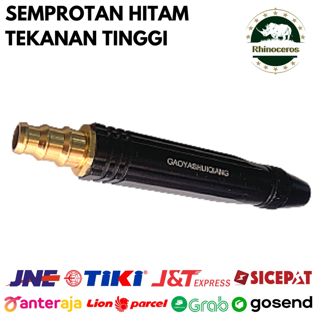 Semprotan Cuci Motor Mobil Tekanan Tinggi Hitam Semprotan 1/2-3/4 Inch