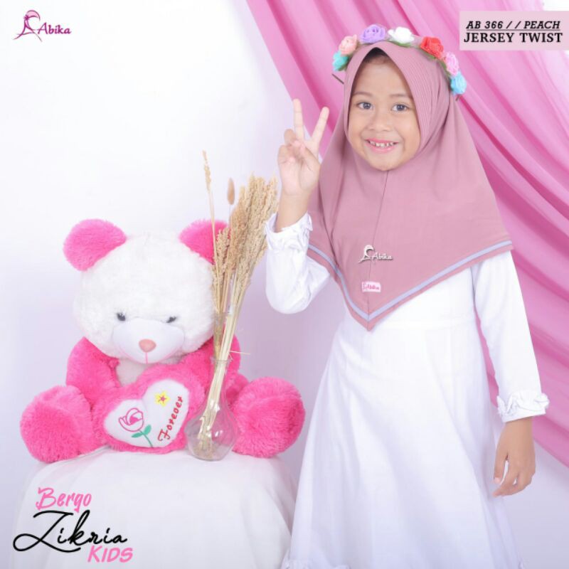 JILBAB ANAK TERBARU ZIKRIA KIDS ABIKA