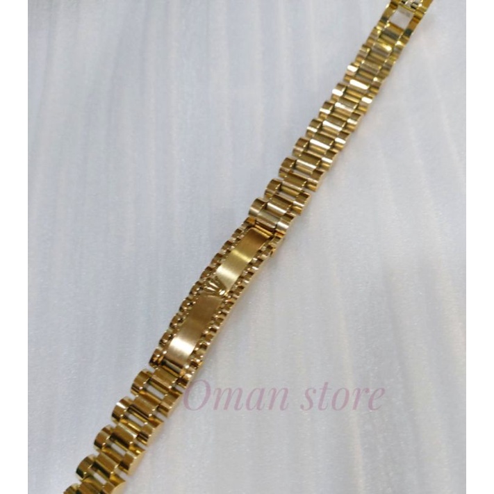 Gelang ROLEX titanium rantai slim pria wanita Anti karat