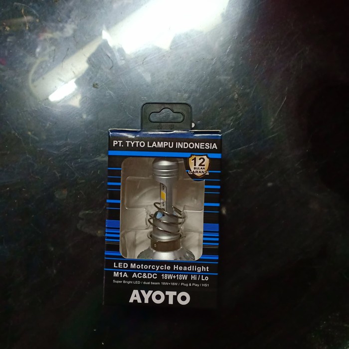 Lampu depan ayoto atau tyto 2led M1A Acdc putih