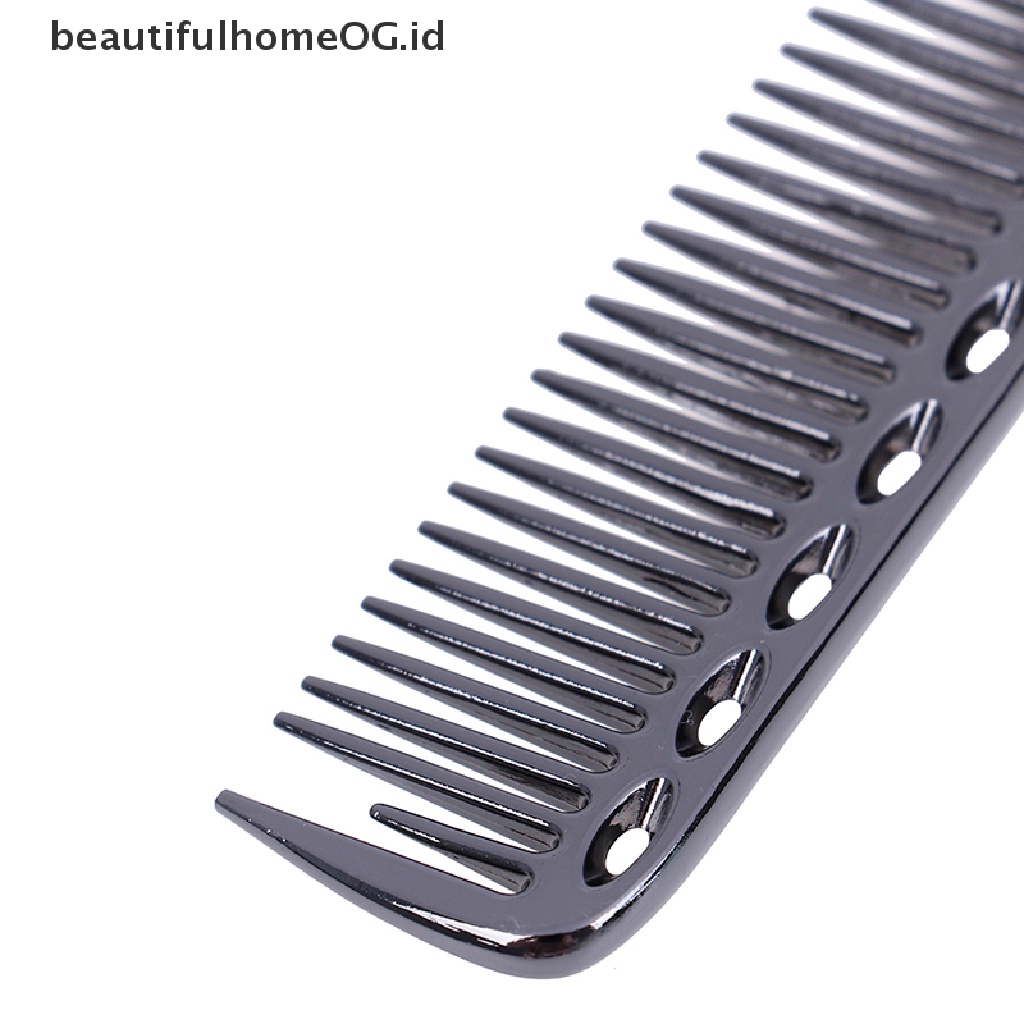 Sisir Rambut Bahan Aluminum Metal Anti Statis Untuk Salon