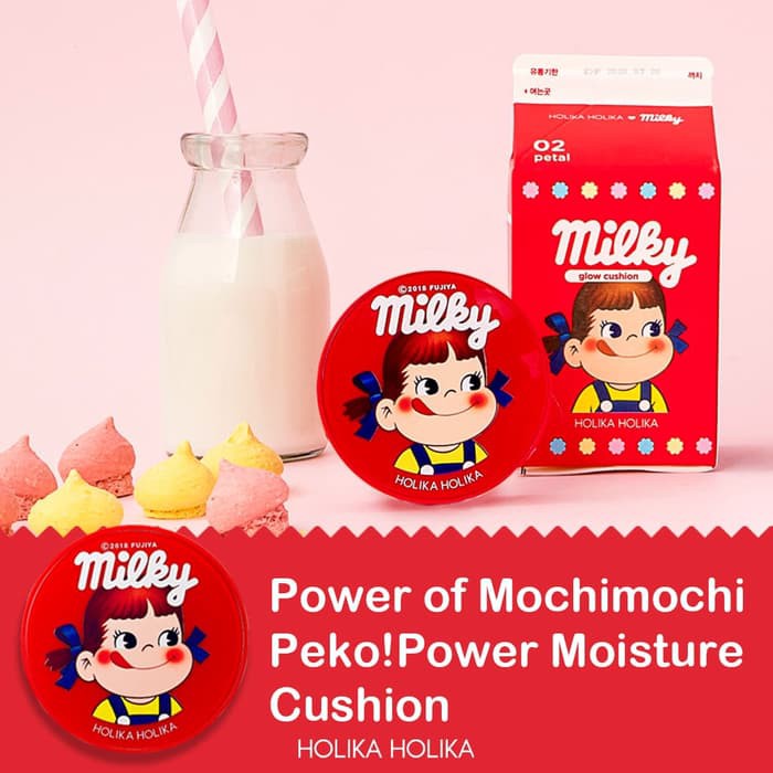 Unik  Holika Holika x PEKO Hard Cover Glow Cushion   02 Petal  Murah