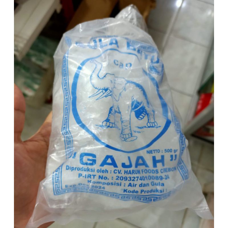 

GULA BATU CAP GAJAH (500gr) Gula Batu Besar / Gula padat / Gula Batu Putih / Lump Sugar Cirebon