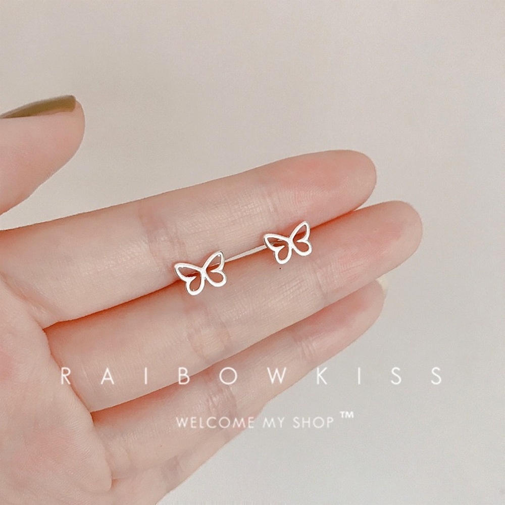 925 Silver Earrings Female Sweet Star Moon Earrings Temperament Korean Simple Personality Creative Earring