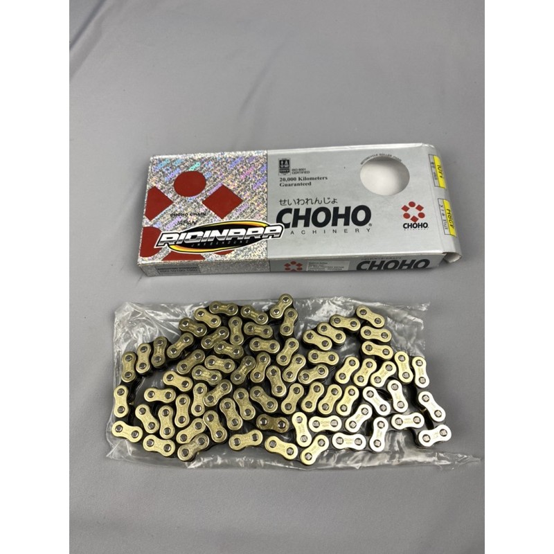 Rantai Choho Gold 140L - Rantai motor merk Choho warna Gold ukuran 140L - Rantai motor trail