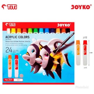 Cat Acrylic TITI JOYKO 24 warna | Shopee Indonesia