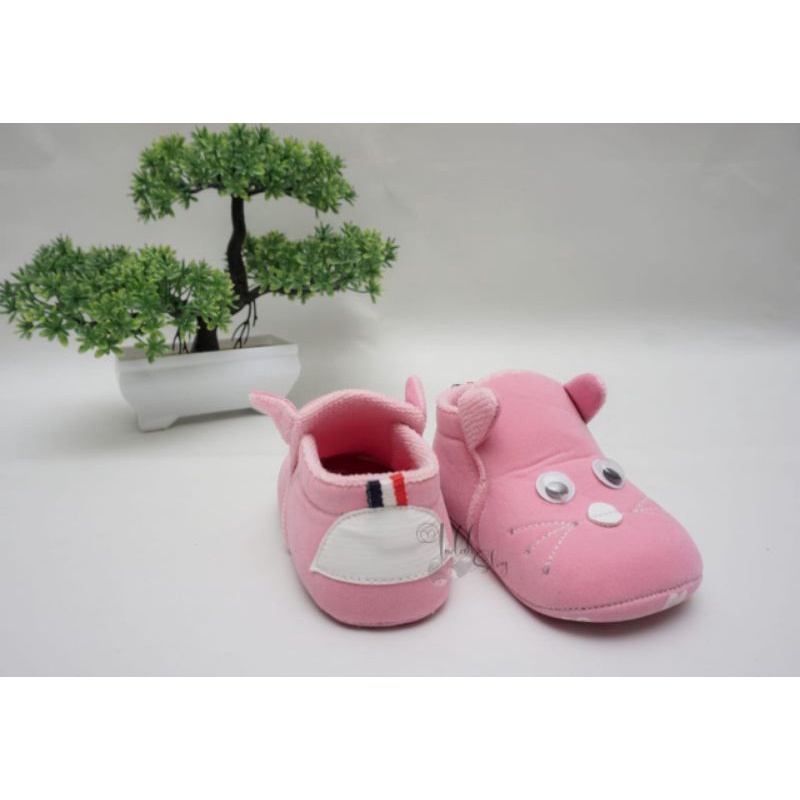 SEPATU BAYI kucing perempuan gendong girls sepatu bayi prewalker 1-12bln