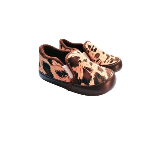 NEW BABY SHOES SLIP ON LEOPARD 0-12BULAN