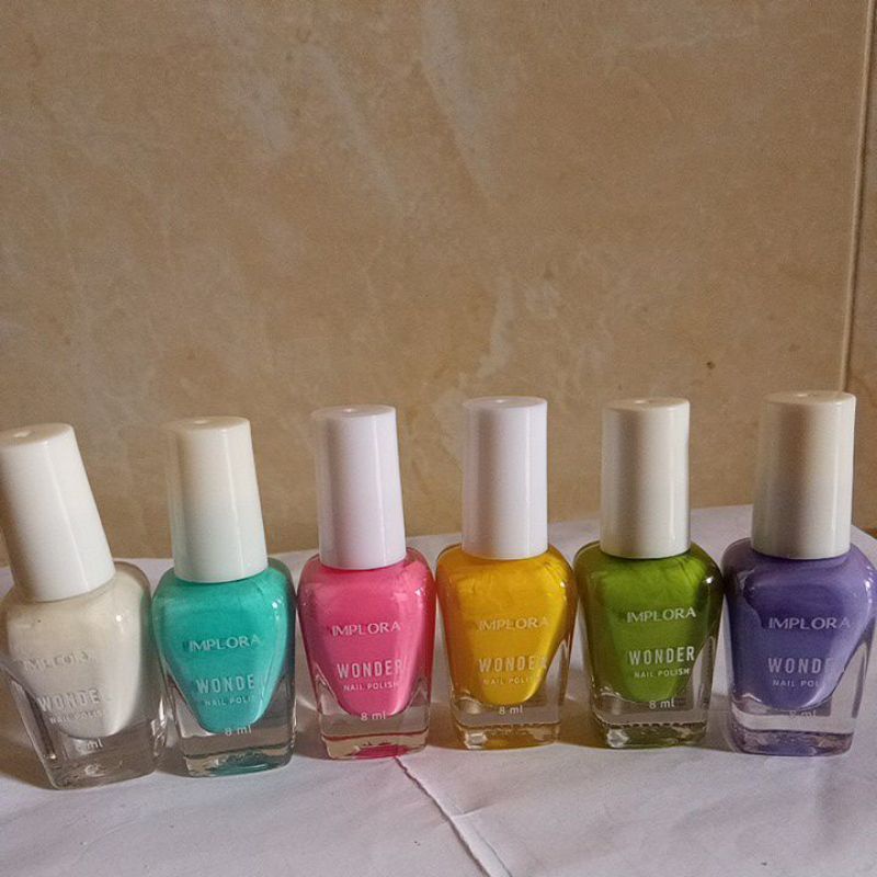 6pcs Implora Nail Polish 8ml